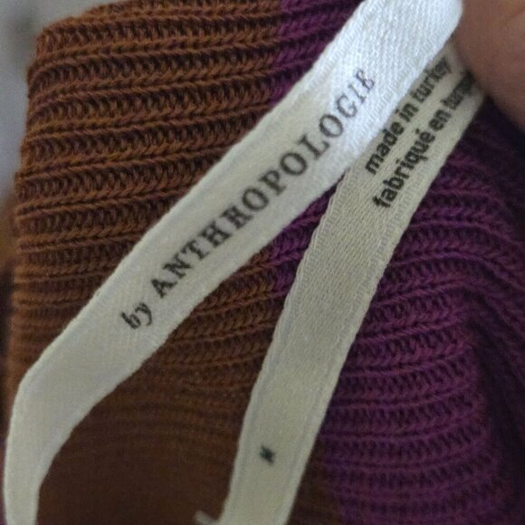 Anthropologie NWT Mandy Stripe Orange Purple Midi Skirt Strapless Top Set Size M - Picture 11 of 16